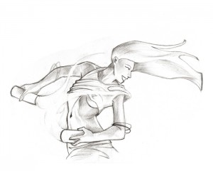 Wind Dancer | © 2012 Keelan Rosa | Pencil, 8"x10"