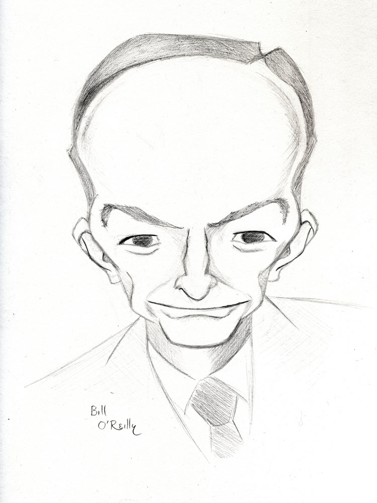 Bill O'Reilly | Pencil, 9"x12"